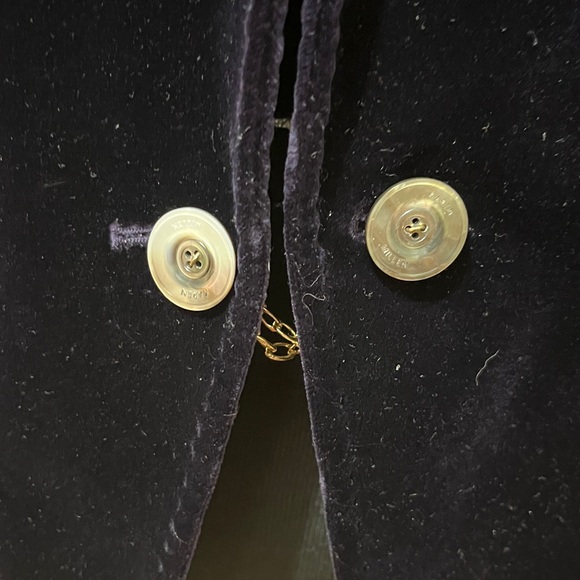 Karen Millen Deep Blue Velvet Dress with Chain Accent - Picture 8 of 16